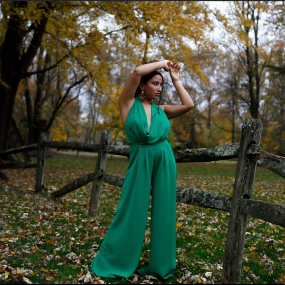 Women’s Green Jumpsuit - Picture 13 of 16